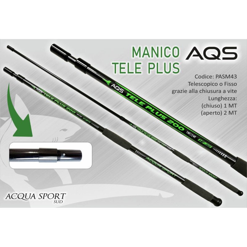 AQS MANICO GUADINO TELEPLUS FIBRA 2.00 MT