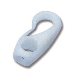 TREM COPPIA GANCIO SPECIALE IN NYLON BIANCO