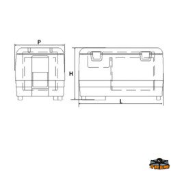 TREM FRIGO CONGELATORE PORTATILE A POZZETTO 50 LITRI