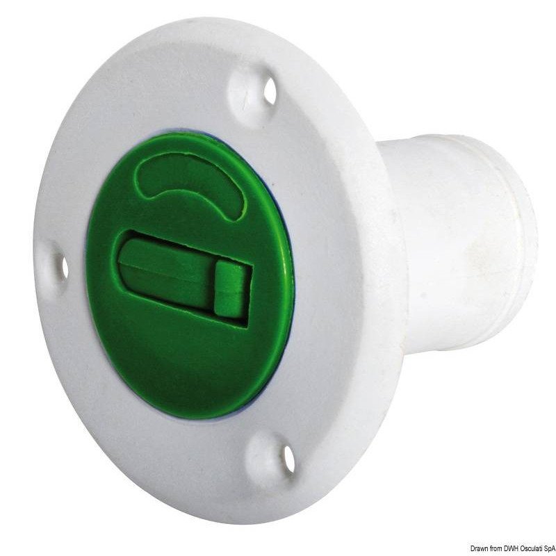 OSCULATI TAPPO IMBARCO CARBURANTE Ø38 VERDE