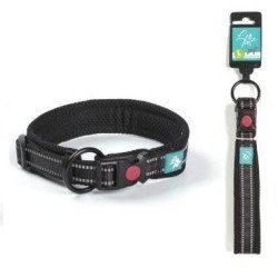 LEOPET COLLARE IN NYLON E MESH NERO
